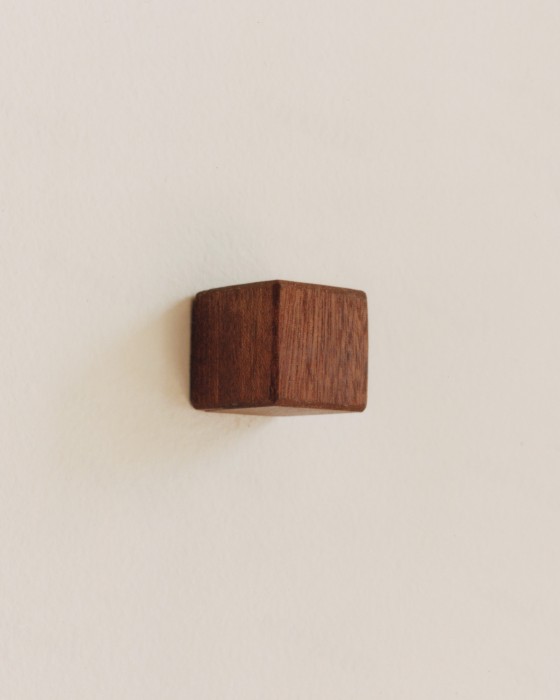 HAND-SHAPED AFRICAN MAHOGANY CUBE, 2019